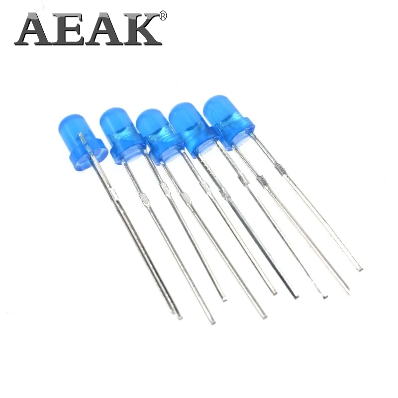 Синий светодиод AEAK F3 3 мм синие светоизлучающие диоды поворотные 1000 шт.|light emitting