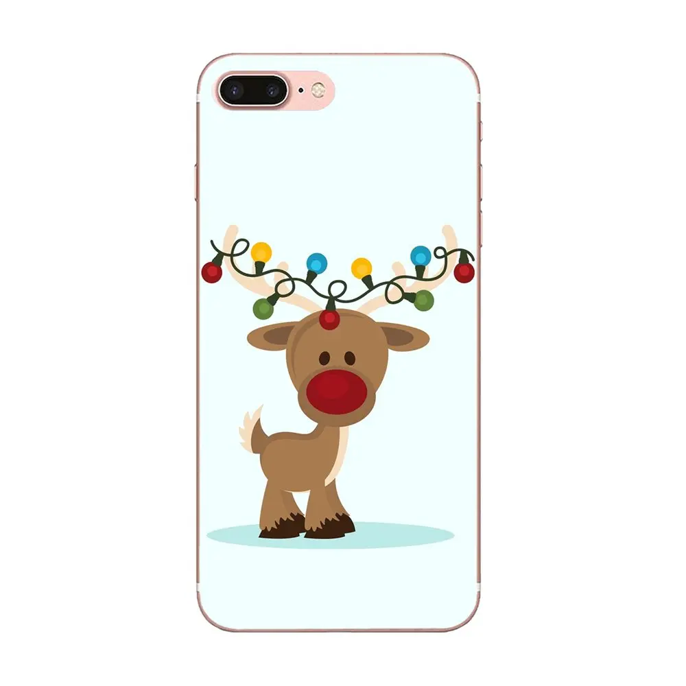 Ультратонкий чехол из ТПУ с рождественским оленем для Xiaomi Redmi Mi 4 7A 9T K20 CC9 CC9e Note 7 8 9