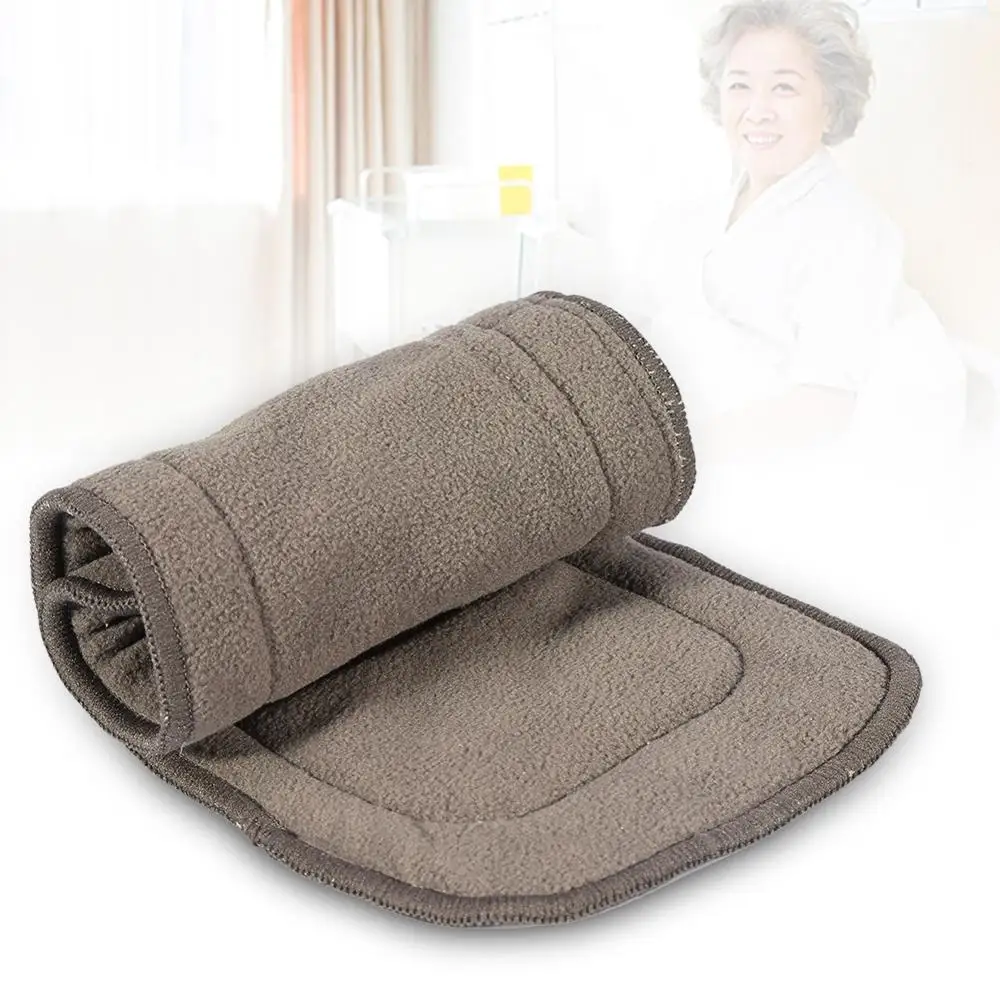 Моющийся подгузник для взрослых 4 слойный из бамбукового угля многоразовый