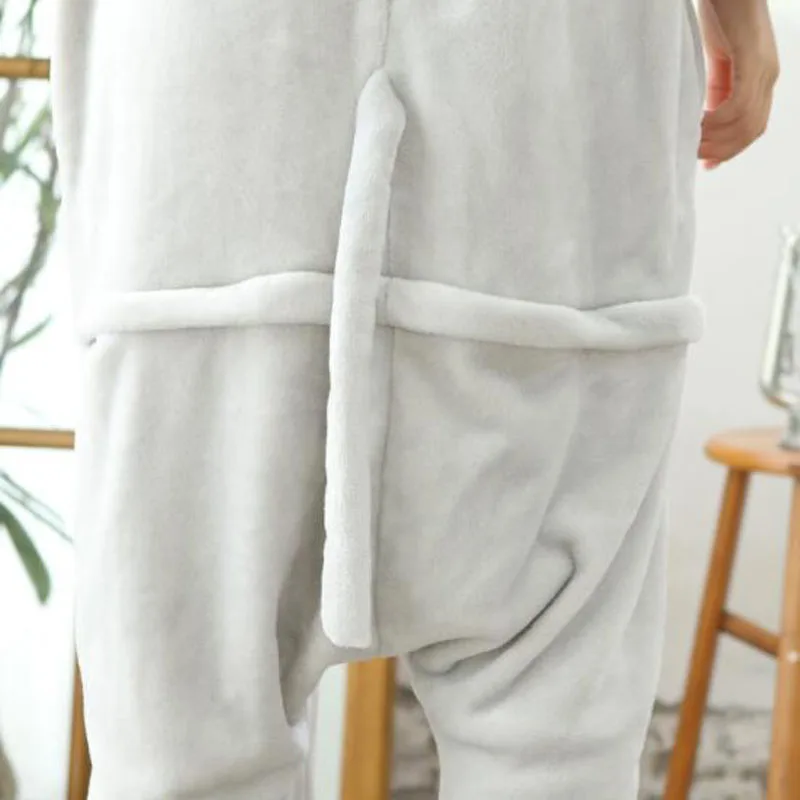 Пижама в стиле хиппотама Кигуруми для женщин и взрослых фланелевая теплая