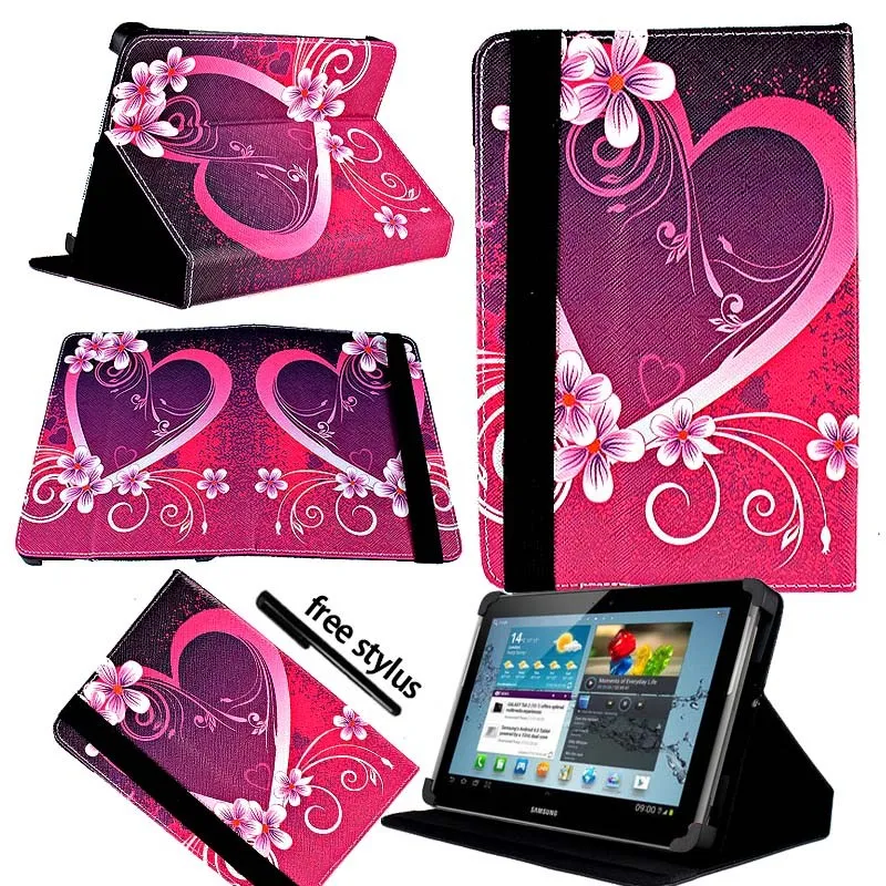 KK&ampLL For Samsung Galaxy Tab p5100 10.1 inch - PU Leather Smart Tablet Stand Folio Cover Case + Free stylus | Компьютеры и офис