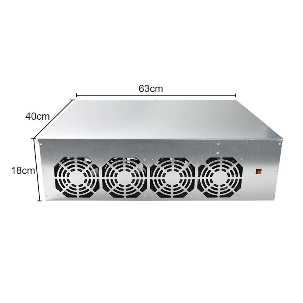 

Miner Case Set BTC-D37Chassis with4 Fans Motherboard 8 Slots DDR SSD Mining Machine System for Mining ETH Ethereum Miner Power