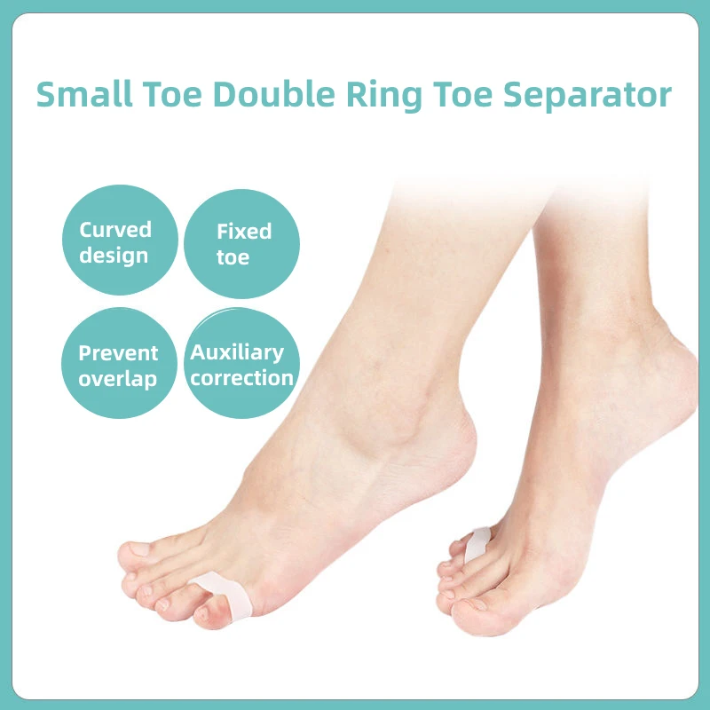 

1Pair Gel Silicone Hammer Toes Separator Foot Care Tools Thumb Interdigital Bunion Corrector Hallux Valgus Protector Orthopedic