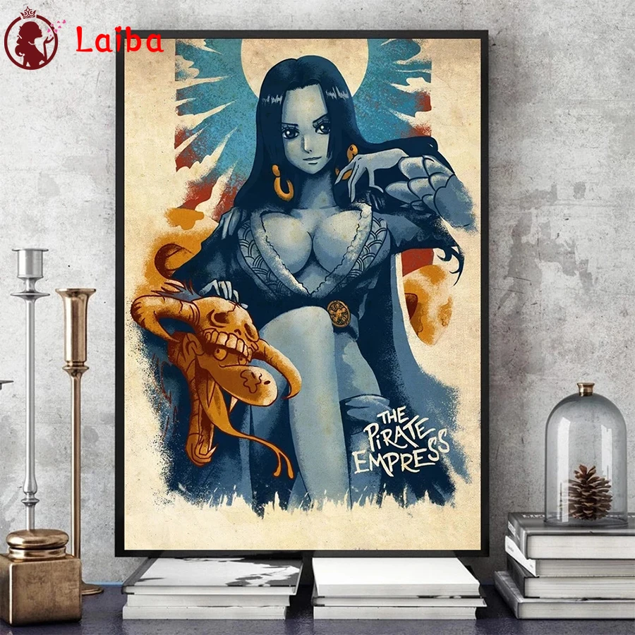 

5D DIY Diamond Embroidery Cartoon anime art, pirate queen Full Kits Needlework Diamond Painting Cross Stitch Decor For Home