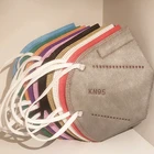 FFP2 маска 10-200 шт. гигиенические одобренные штампованные маски 5 слоев маски для рта многоразовая Kn95 ffp2 защитная маска для лица CE маска