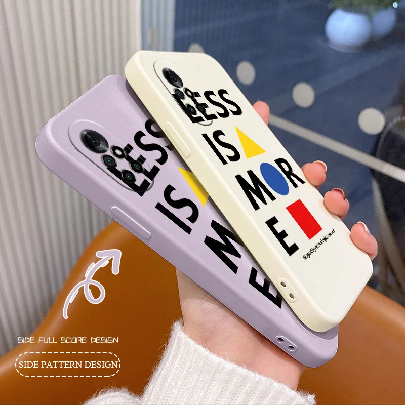 

Less Is More Soft Case For For Huawei Nova 8 7 Pro SE 6 SE 5 Pro 5Z 5I 5Ipro 5T 4 4E Square Ultra Thin Silicone Phone Cover