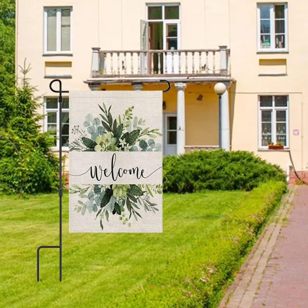 

Flag Stand Sturdy Construction Anti-deform Iron Garden Flag Stand Bracket for Yard