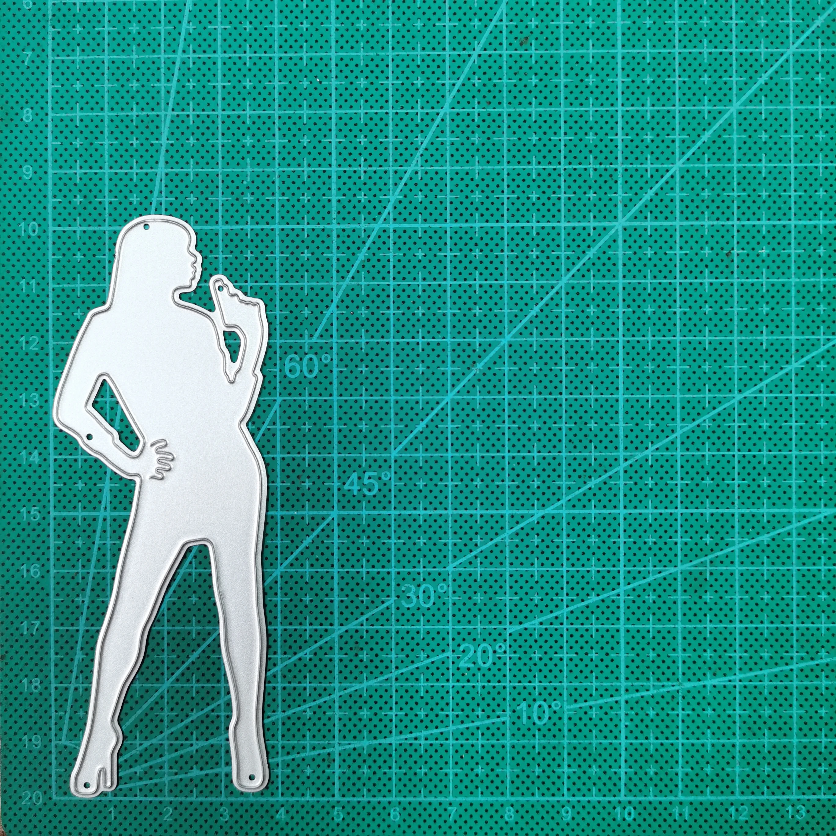 

Singing Woman and Prom Mask Metal Cutting Mold Scrapbook Embossed Paper Card Album Craft Paper Cutting 2021 New