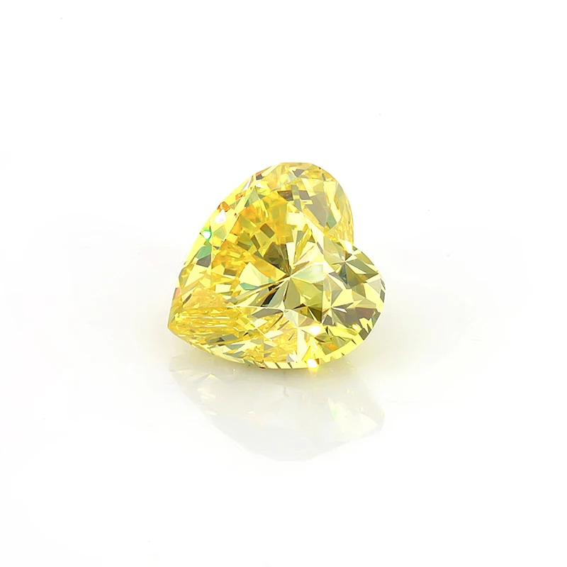 1 3 карат желтого цвета в форме сердца россыпью HPHT Lab Выращенный алмаз | Украшения и