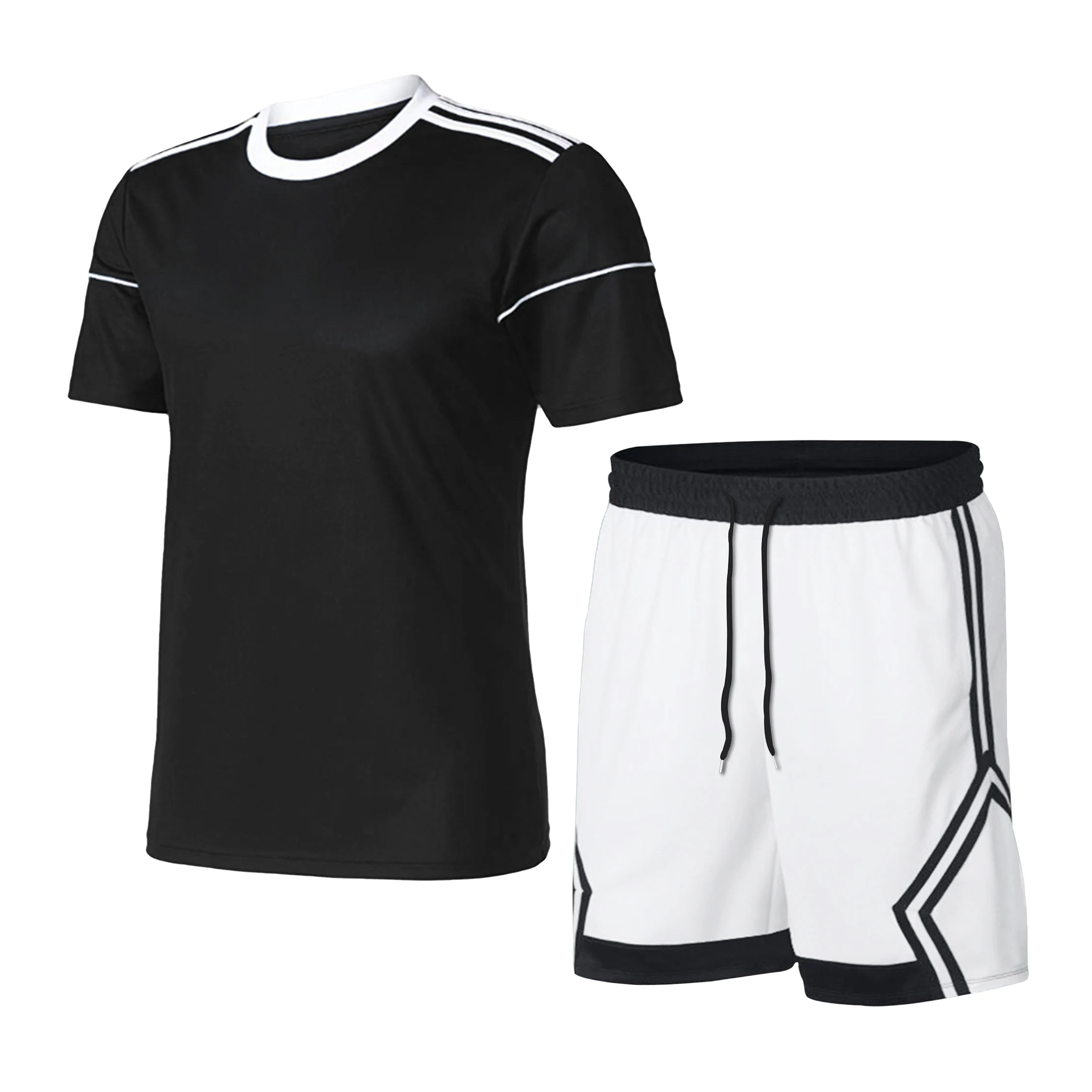 

2 Pcs/Set Men's Tracksuit Gym Fitness badminton Sports Suit Clothes Running Jogging Sport Wear Exercise Workout set sportswear