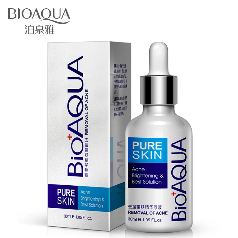 BIOAQUA питательные увлажняющие чистая кожа Удаление прыщей жидкость для удаления черных точек прыщей, для лечения прыщей, Осветляющий, увлажняющий масло-Управление уход за кожей лица Сыворотки уход