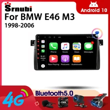 Srnubi Android 10 Car Radio For BMW E46 M3 1998-2006 Multimedia Video Player 2 Din 4G WIFI GPS Navigation Carplay DVD Head unit