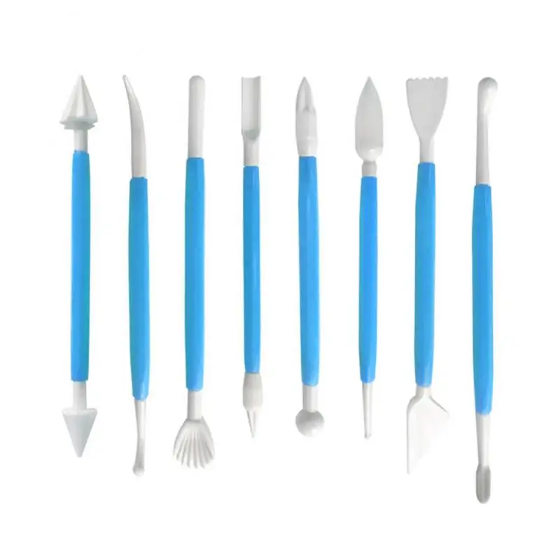 8 шт. инструменты для украшения торта мастикой моделирования ручка цветов