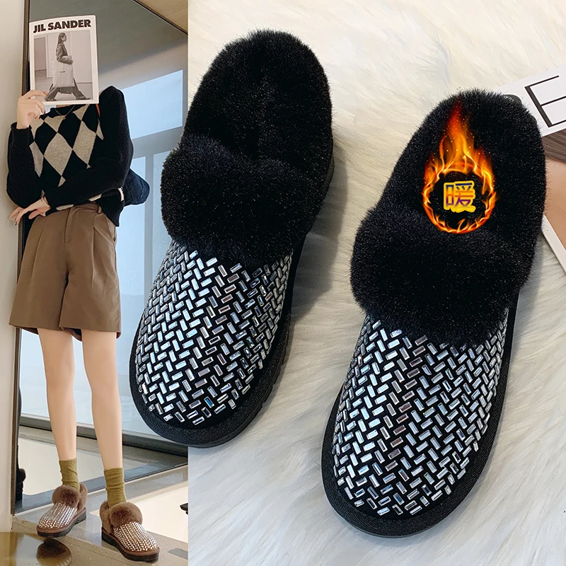 

Women Winter Boots 2021 Fashion Waterproof Snow Boots Women Casual Lightweight Ankle Warm Winter Boots Vanny Factory Store
