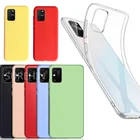 Мягкий чехол для Samsung Galaxy A02S, прозрачный, зеленый, черный, желтый, фиолетовый, силиконовый чехол для Samsung Galaxy A02S