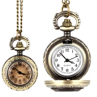 fashion men women vintage quartz pocket watch alloy glass dome necklace pendant unisex sweater chain clock gifts xrq88