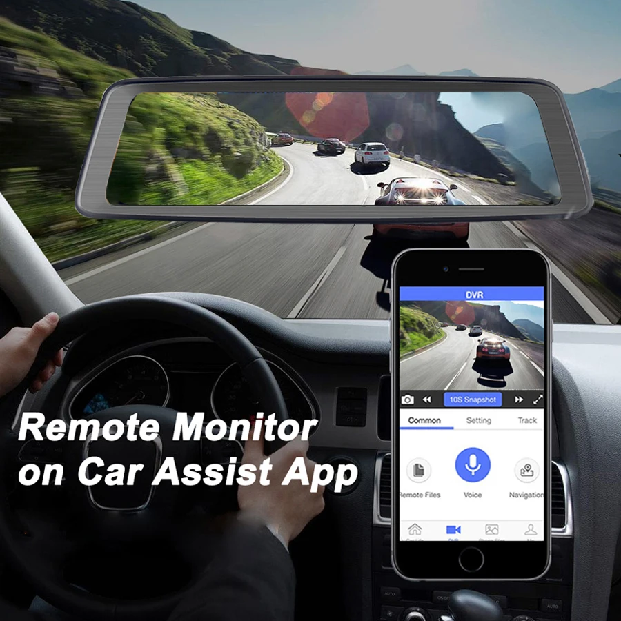 QUIDUX 1" ips зеркало заднего вида 4G Android 5,1 gps навигация ADAS dash cam 2G ram 3 2G rom 1080P 4 камеры Автомобильный видеорегистратор DVR