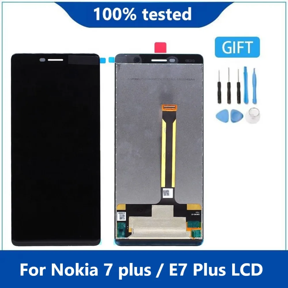 

Оригинальная Дисплей 6,0 "для Nokia 7 Plus Дисплей сенсорный Экран TA-1062 TA-1046 TA-1055 ЖК-дисплей дигитайзер заменитель для Nokia E7 плюс ЖК-дисплей