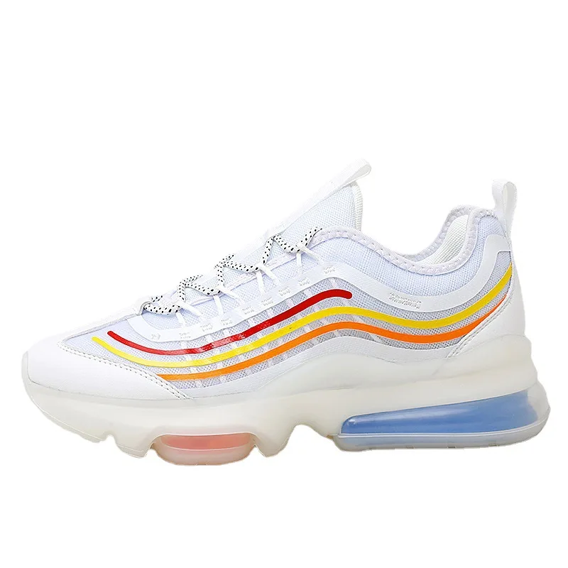 

Summer Large Size Couple Breathable Sneakers Student Air Cushion Running Shoes Women's New Height Increasing Men's Fashion Shoes