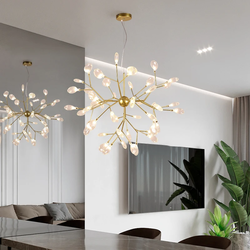 Лампа в итальянском стиле матовая люстра с веточками для дома лампа гостиной