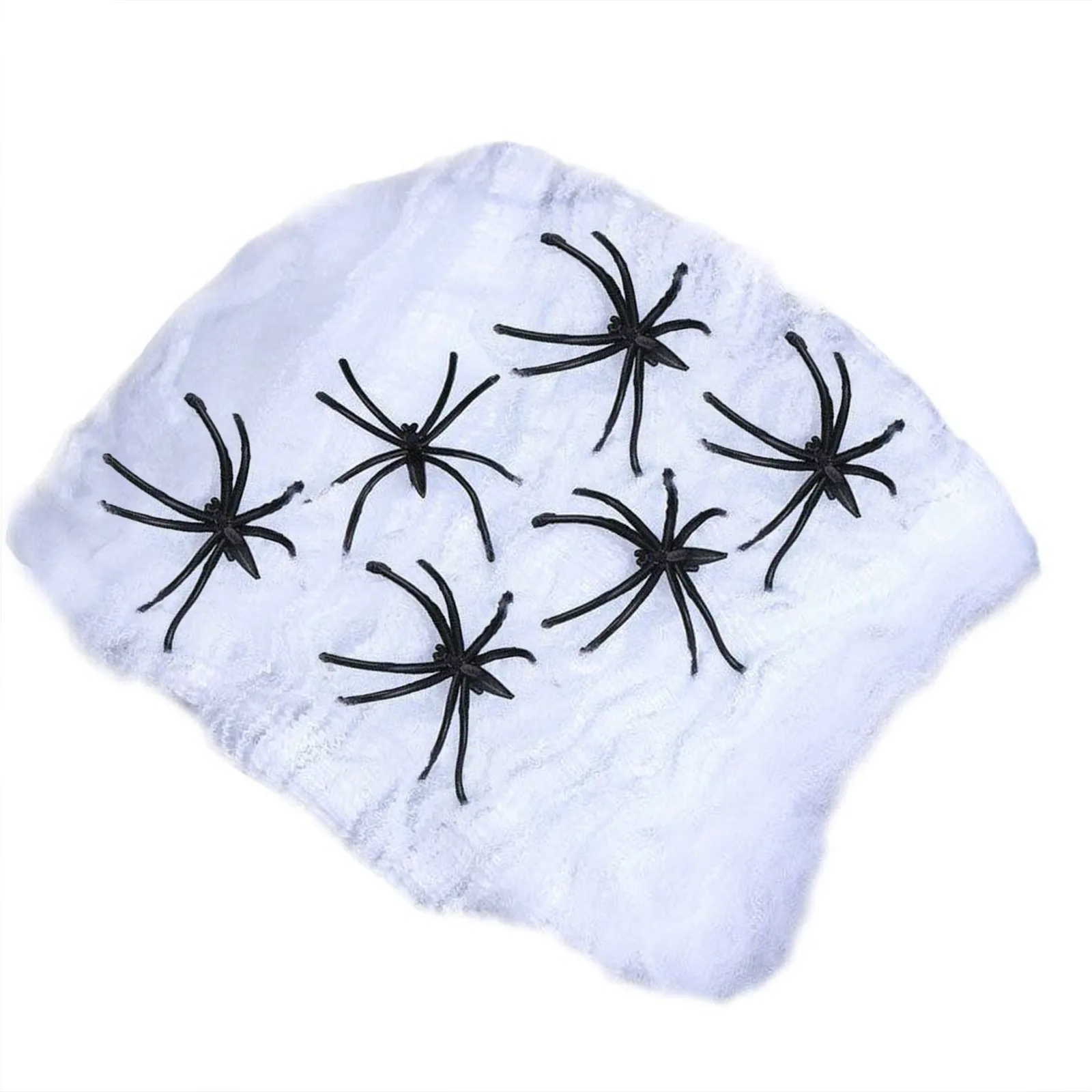 

Halloween Stretch Spider Webs Indoor And Outdoor Spooky Spider Webbing With Fake Spiders For Halloween Spider Web Decorations