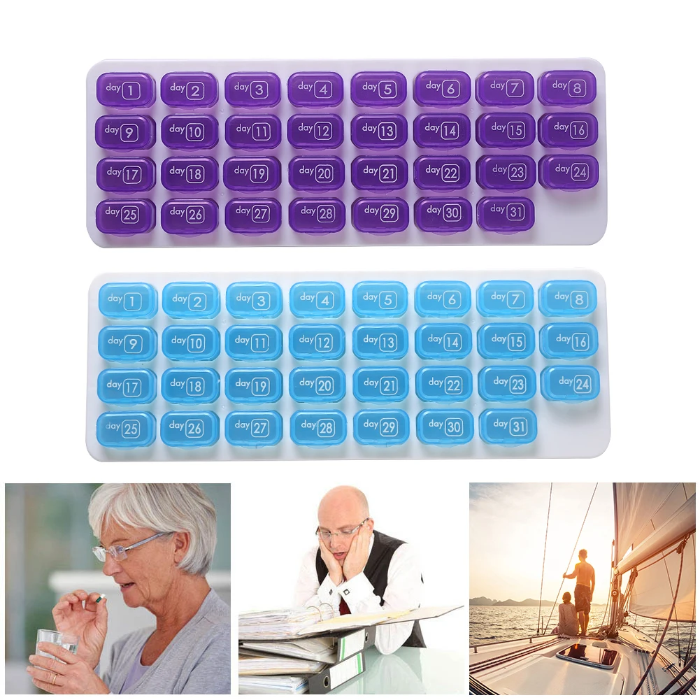 

Practical Grids Pill Case jewelry storage Adjustable Plastic Compartment Storage Box Jewelry Earring Bin Case Container Storage
