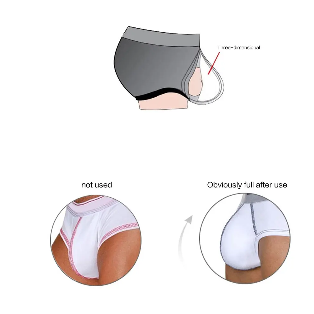 Новый спонж для увеличения чашек мужские сексуальные трусы брифы гей Пенис с