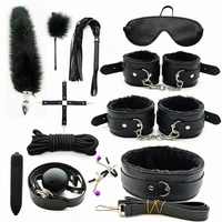 leather bdsm sex toy kits handcuff sex toy equipment sex games whip gag exotic couples accessories goods for the adult