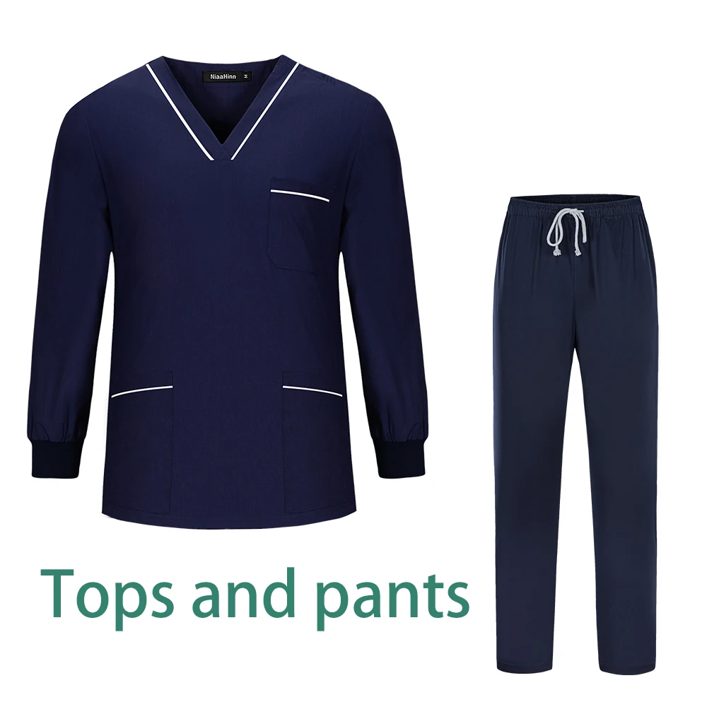 Женская медицинская форма с длинным рукавом для операционной хирургический