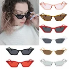 Женские винтажные солнцезащитные очки кошачий глаз с маленькой оправой, UV400, уличные солнцезащитные очки для велоспорта и занятий на открытом воздухе, лето