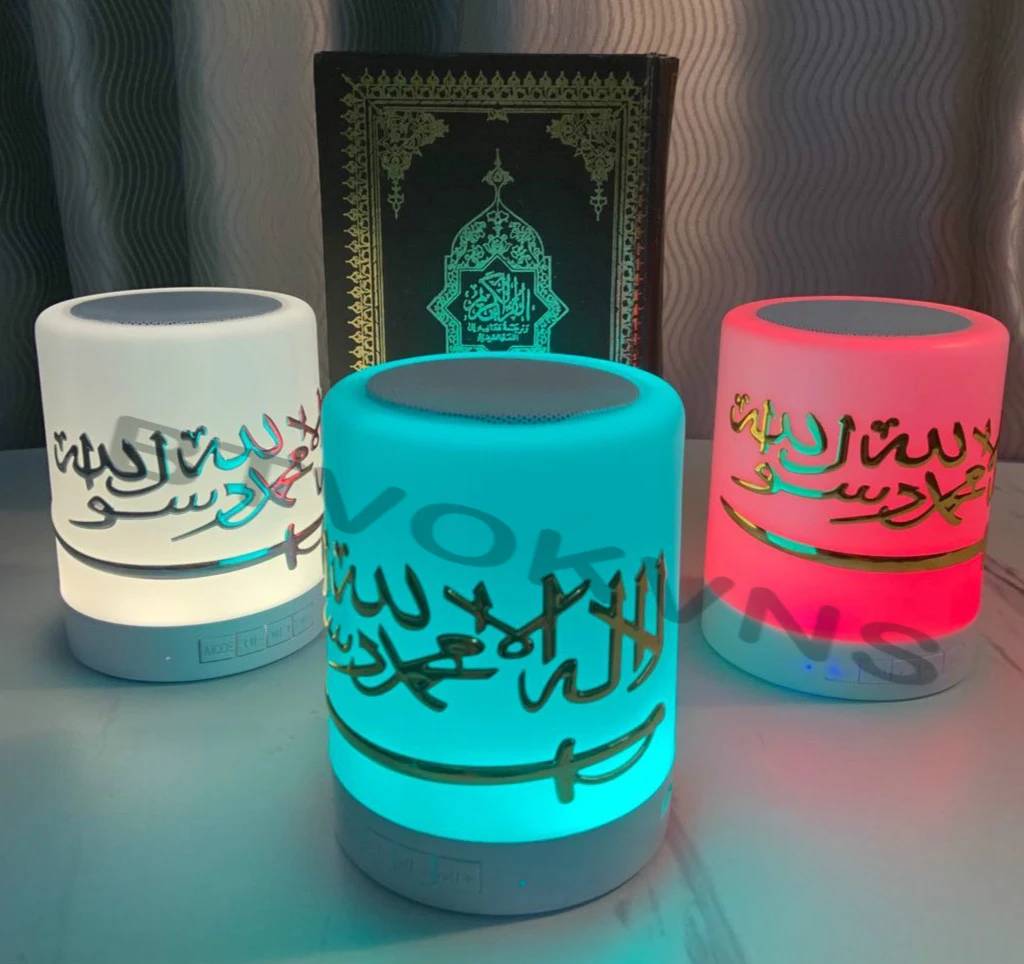 

2021 Новинка; Лидер продаж-Беспроводной Bluetooth Динамик Коран Динамик Красочный Светодиодный светильник Коран Reciter мусульманских Динамик Сенсо...
