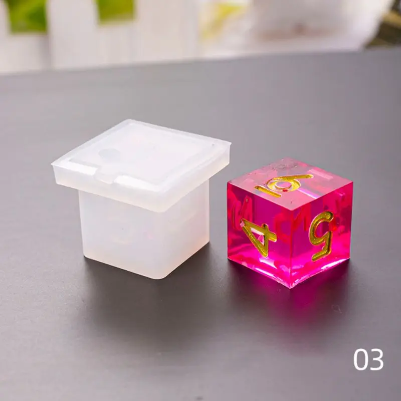 Dice Fillet Square Triangle Mold Digital Game силиконовая форма | Украшения и аксессуары