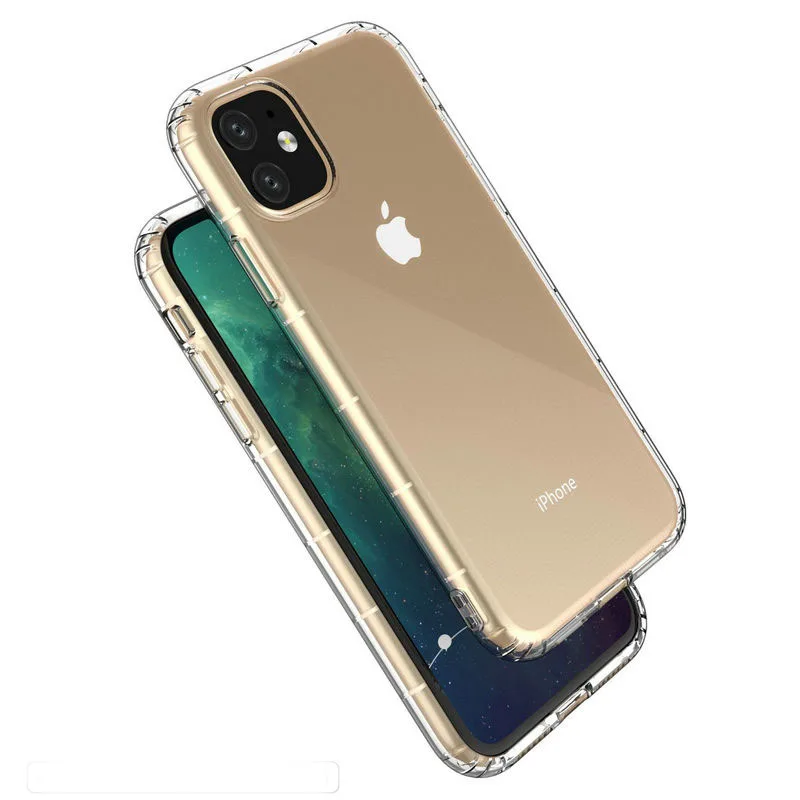 100 шт./лот для iPhone 12 Mini SE 2020 прозрачная Противоударная воздушная Подушка Мягкий