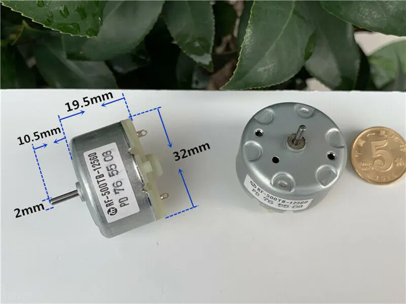 MABUCHI RF-500TB-12560 VCD круглый двигатель DC 5V 6V 9V 3V-12V 5500RPM 32mm диаметр для CD DVD-плеера |