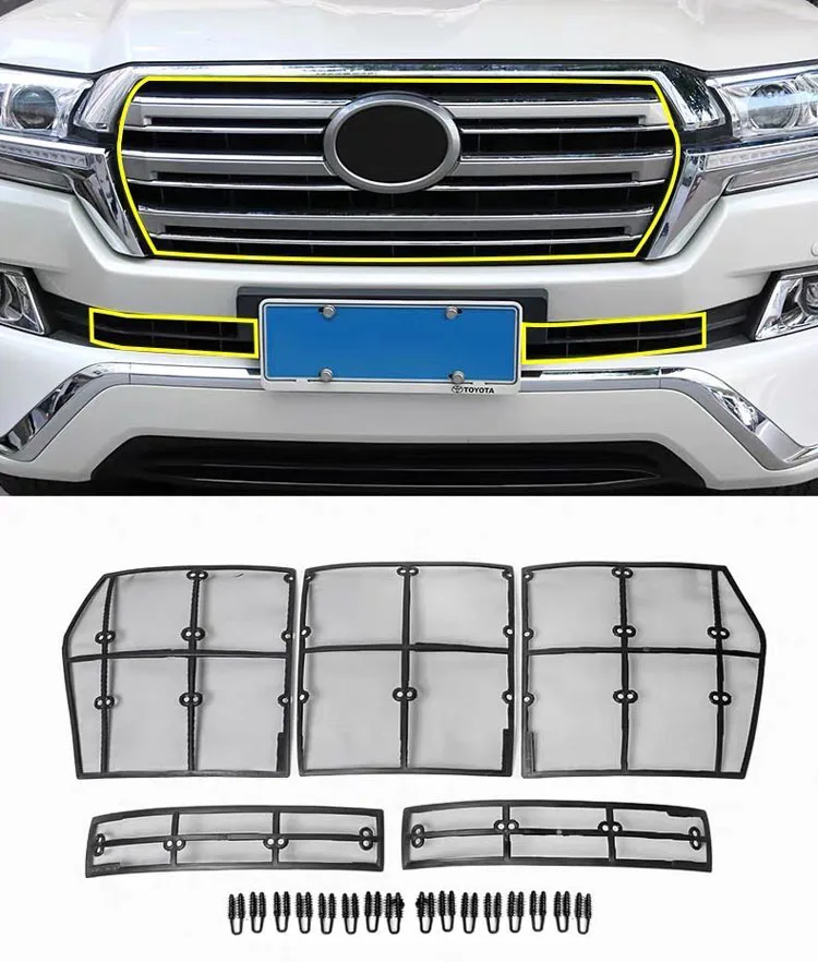 

Car Front Grill Insect Net Insect Screening Mesh for Land Cruiser 2008-2018