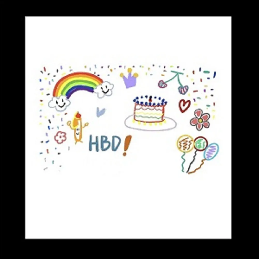 Проектор с днем рождения корейский стиль Instagram маленький красный свет для книги