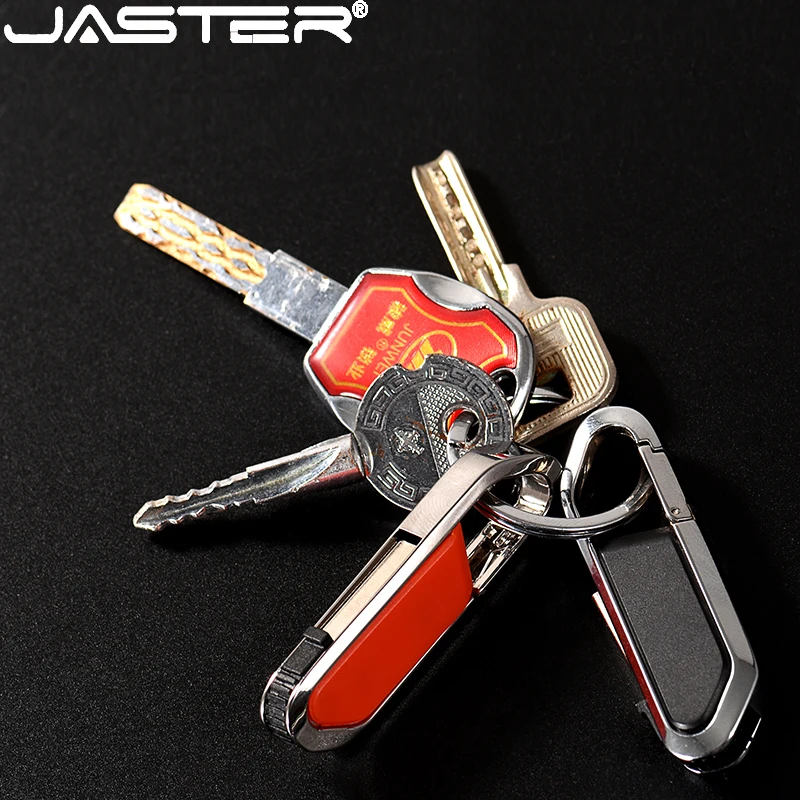 JASTER рекламный кожаный карабин креативный u-диск внешний флеш-накопитель 2 0 4G 8G 16G