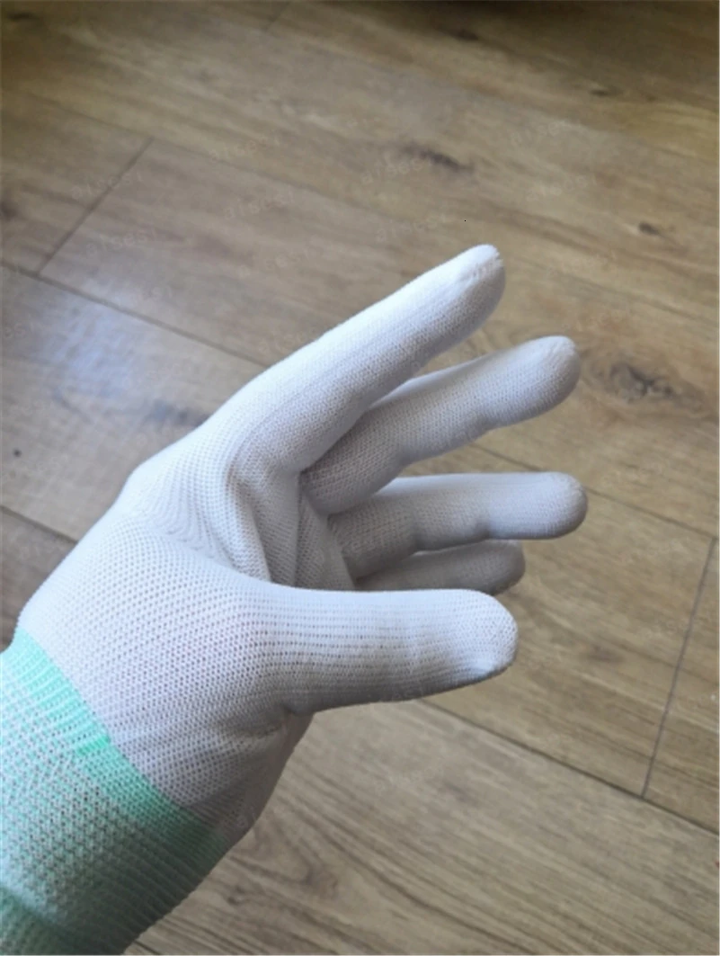 Перчатки садовые тонкие хлопковые 2 пары нейлоновые для работы в саду и