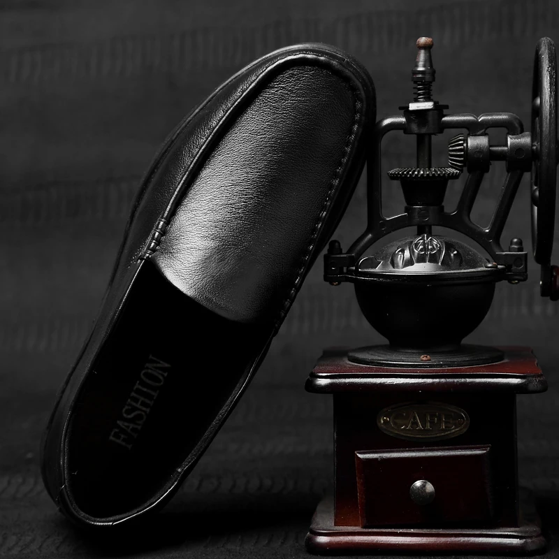 

Мужские повседневные туфли Zapatillas, модные мужские лоферы 2020, кожаные мужские туфли для мужчин, мужская черная обувь с пеной