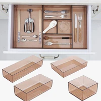 kitchen restaurant plastic cutlery utensils tray storage box drawer organizer kitchen storage organization accessories