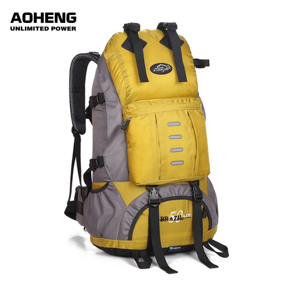 Нейлоновый рюкзак унисекс дорожная водонепроницаемая сумка с наружной рамой для