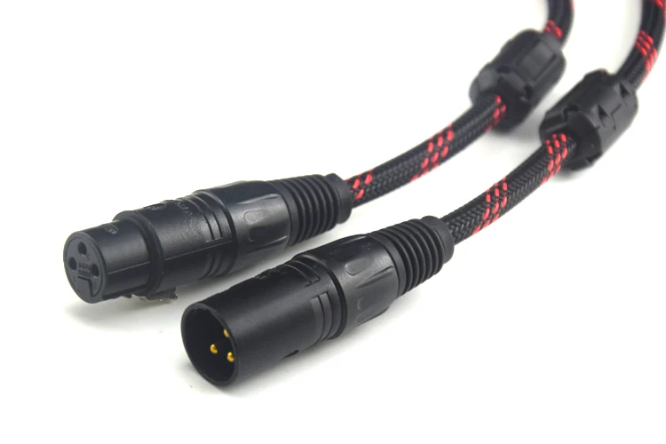 

1 Pair Hifi 2 XLR Male to Female Balance Audio Cable High performance 3 Pin XLR Connectors Microphone XLR Cable