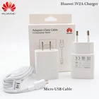 Сетевое зарядное USB-устройство Huawei, 5 Вт, кабель Micro USB, вилка EU, US