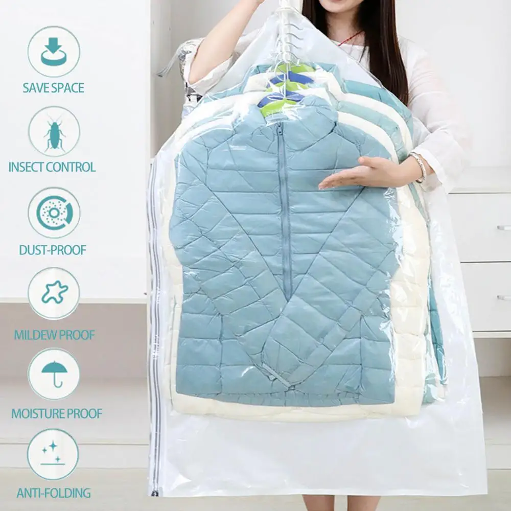 Вакуумные мешки с подвесным кольцом для одежды Компактный органайзер хранения