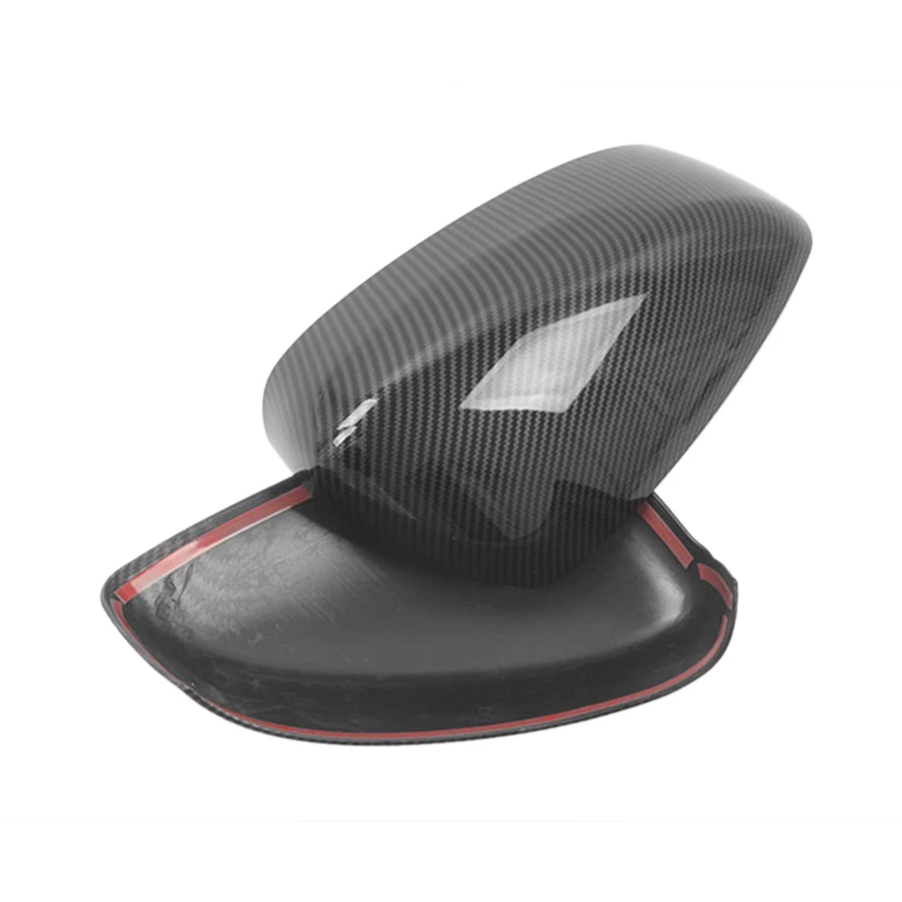 

Car Rearview Mirror Cover Decorative Side View Mirror Cover Carbon Fiber Rear View Mirror Cover Tools for Mazda 3 Axela M3 2017