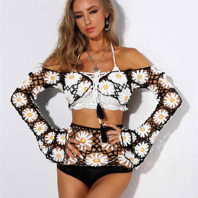 Вязаные крючком трусики бикини 2019 купальники женский купальник сексуальные