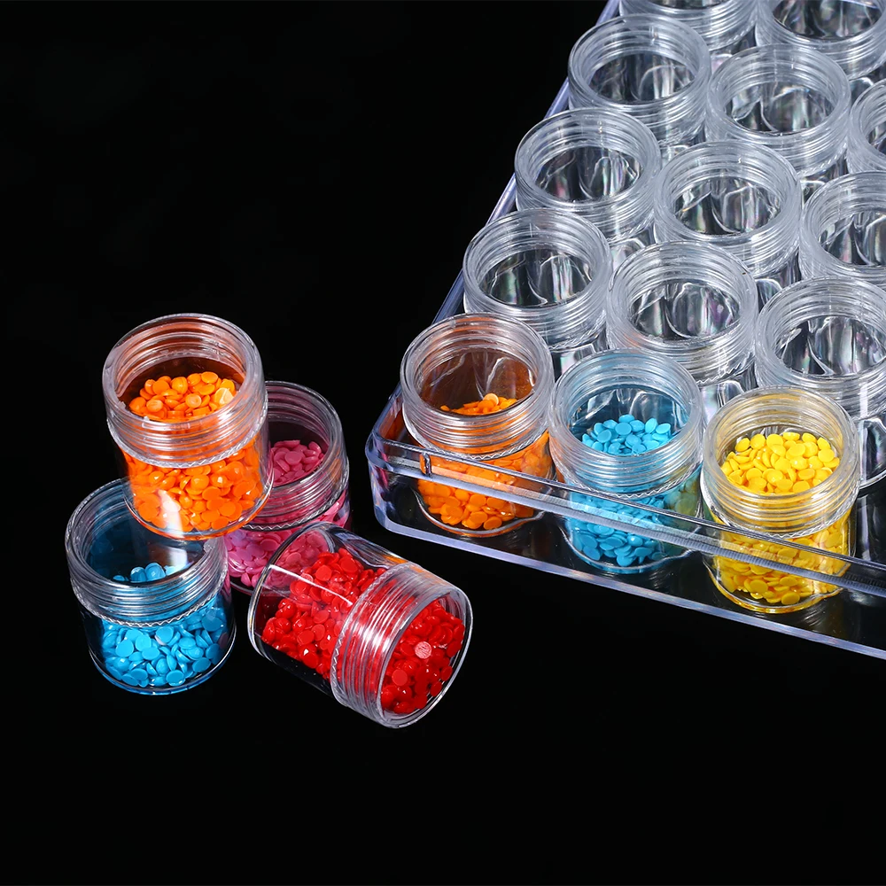 Женская коробка для хранения 30 бутылок прозрачная Бриллиантовая вышивка Женский