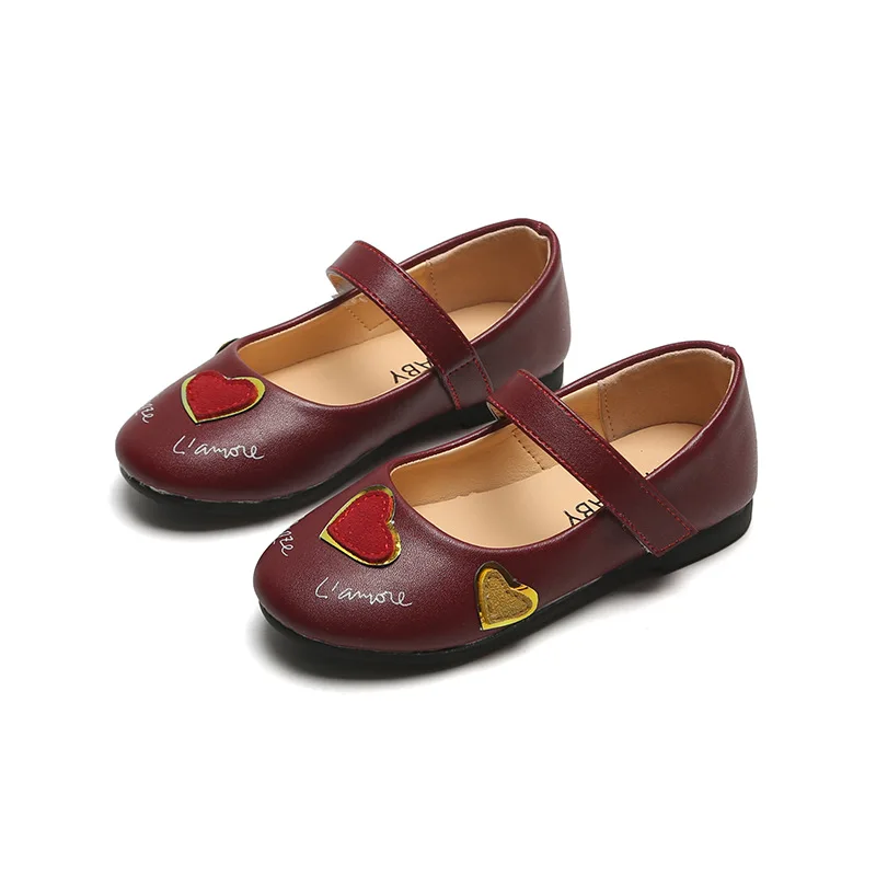 Детская обувь принцессы для девочек осень 2020 новый модный дизайн любви детская