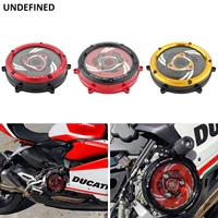 clear clutch cover protector guard motorcycle engine waterproof cnc aluminum alloy for ducati panigale 959 1199 1299 corse abs r