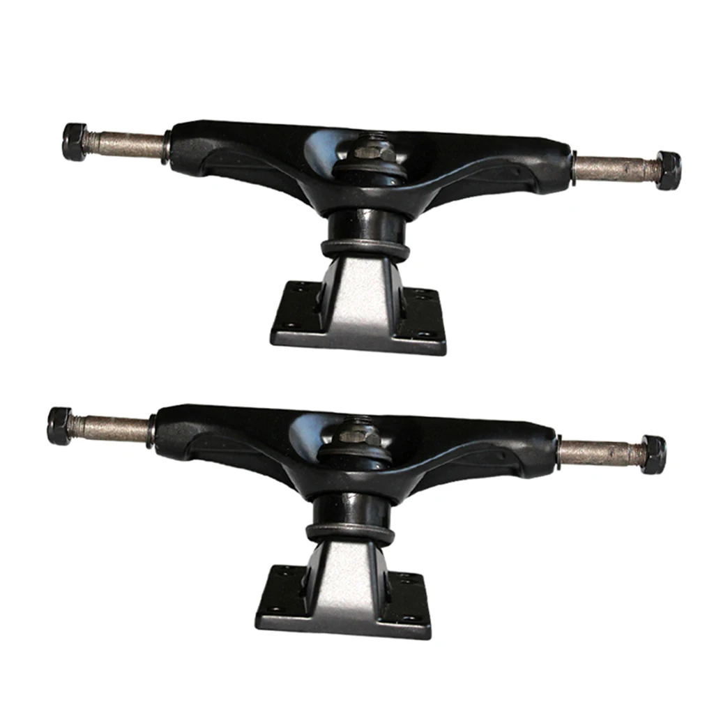 

5" Aluminium Alloy Longboard Skateboard Trucks Impact Resistance Black